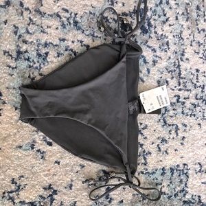 Dark Grey tied bikini bottom